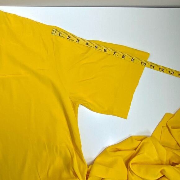 EUC | Cedric Charlier | Waist Tie Blouse | Yellow | Size 12 - Picture 11 of 16